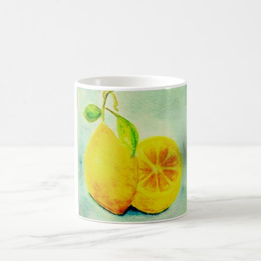 Vintage Style Lemons Kaffeetasse (Mittel)