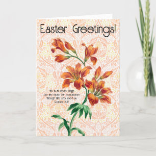 Vintage Style Liege Blume Faith Osterkarte Dankeskarte