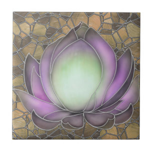 Vintage Style Lotus Keramikfliese