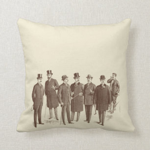 Vintage Style männliche Couch Herrenmode Quirky Kissen