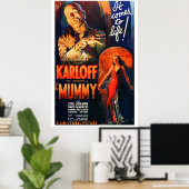 Vintage Style Monster Movie Poster Mummy (Heimbüro)