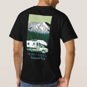 Vintage Style Mount Rainier Nationalpark-Straße  T-Shirt