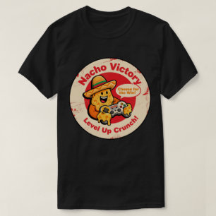 Vintage Style Nacho Chip mit Sombrero & Controller T-Shirt
