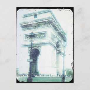 Vintage Style Paris Postkarte, Der Arc de Triomphe Postkarte
