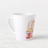 Vintage Style Reading & Library Graphic Milchtasse (Linke Ecke)