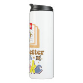 Vintage Style Reading & Library Graphic Thermosbecher (Nach rechts gedreht)