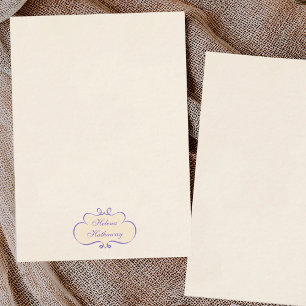 Vintage-Style romantische Namensschild-Notizkarte Mitteilungskarte