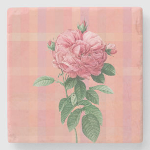 Vintage Style Rosen Kunststein Untersetzer