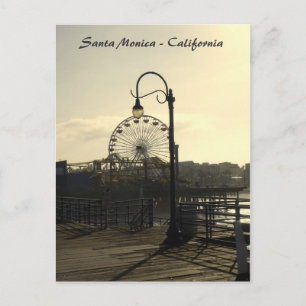 Vintage Style Santa Monica Postkarte! Postkarte