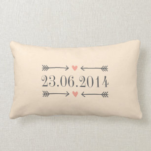 Vintage-Style Save-the-Date-Design Lendenkissen