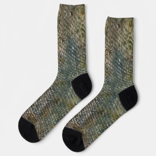 Vintage Style Schlangenhaut Kunst Socken