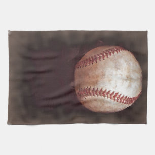 Vintage Style Sepia Baseball Kunstwerk Handtuch