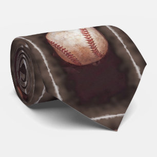 Vintage Style Sepia Baseball Kunstwerk Krawatte