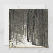 Vintage Style Snowy Forest Mitteilungskarte (Vorderseite)