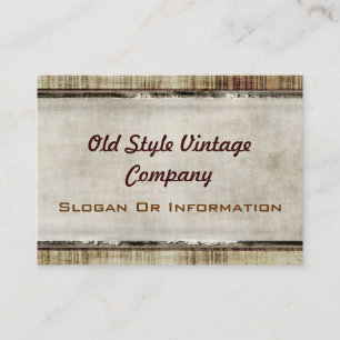 Vintage Style Stoff Look Visitenkarten Visitenkarte