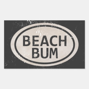 Vintage Style Strandbummler Strand Tag Aufkleber