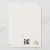 Vintage-Style-Teeparty-QR-Code-Junggesellinnenabsc Einladung (Rückseite)
