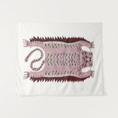Vintage Style Tiger Wandteppich (Vorderseite (Horizontal))