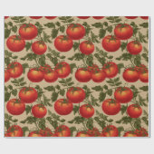 Vintage Style Tomatoes Geschenkpapier (Flach)