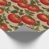 Vintage Style Tomatoes Geschenkpapier (Ecke)