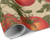 Vintage Style Tomatoes Geschenkpapier (Rolleneckpunkt)