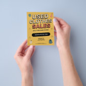 Vintage-Style - Used Clothes Sales  Flyer (Gruppe)