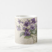 Vintage Style-Violets Kaffeetasse (Mittel)