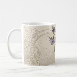 Vintage Style-Violets Kaffeetasse