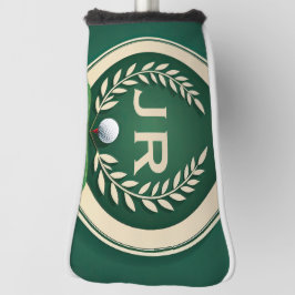 Vintage-Style-Wappen-Emblem mit individuellem Name Golf Headcover