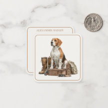 Vintage Style Wasserfarbe Jagdhund