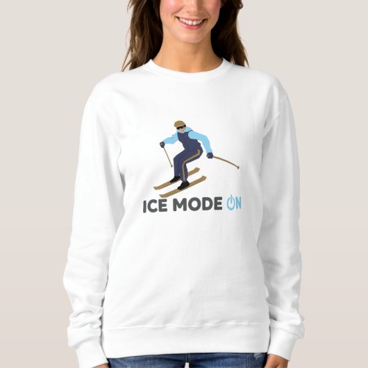 Vintage Style Winter Sport Sweatshirt (Vorderseite)