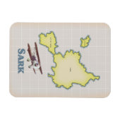 Vintage Styleskarte Magnet (Horizontal)