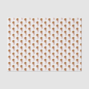 Vintage stylisierte Qualle Zeichnend Tissue Paper Seidenpapier