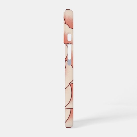 Vintage Stylized Camellia iPhone 16 Hülle (Linke Seite)