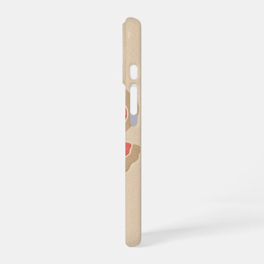 Vintage Stylized Poppy iPhone 16 Hülle (Linke Seite)