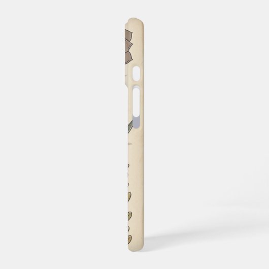 Vintage Stylized Succulents iPhone 16 Hülle (Linke Seite)