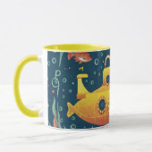 vintage submarine mug tasse (Links)
