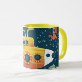 vintage submarine mug tasse (VorderseiteRechts)