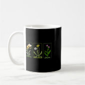 Vintage subtile Blume Freesia Dandelion Thistle Kaffeetasse (Links)