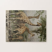 Vintage südafrikanische Giraffen Puzzle (Horizontal)