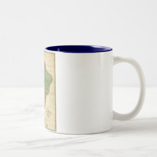 Vintage Südamerika-Karte 1826 durch Anthony Finle Zweifarbige Tasse