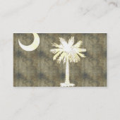 Vintage Südkarolina-Fahne Visitenkarte (Rückseite)