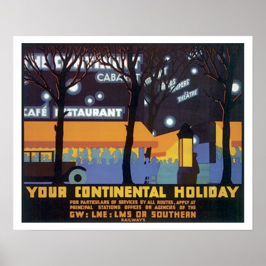 Vintage - Südliche Eisenbahn Poster (Vorne)