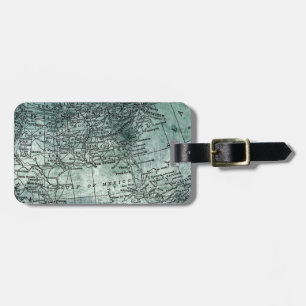 Vintage südliche USA-Staats-Golf-Regions-Karte Gepäckanhänger