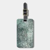 Vintage südliche USA-Staats-Golf-Regions-Karte Gepäckanhänger (Vorderseite vertikal)