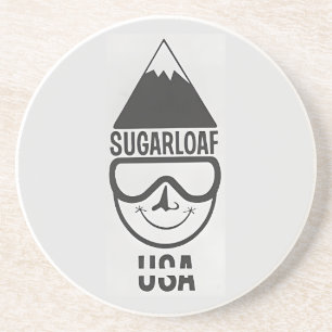 Vintage Sugarloaf Maine-Ski Resort New England Getränkeuntersetzer