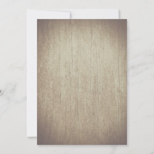 Vintage Sukkulenten Rustikale Hochzeit Einladung (Rückseite)