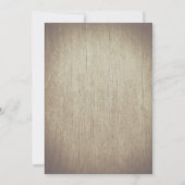 Vintage Sukkulents Rustic Wood Geburtstagsparty Einladung (Rückseite)