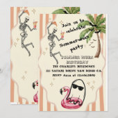Vintage Summerween-Einladung  Einladung (Vorne/Hinten)