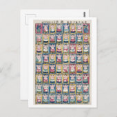 Vintage Sumo Wrestlers Postkarte (Vorne/Hinten)